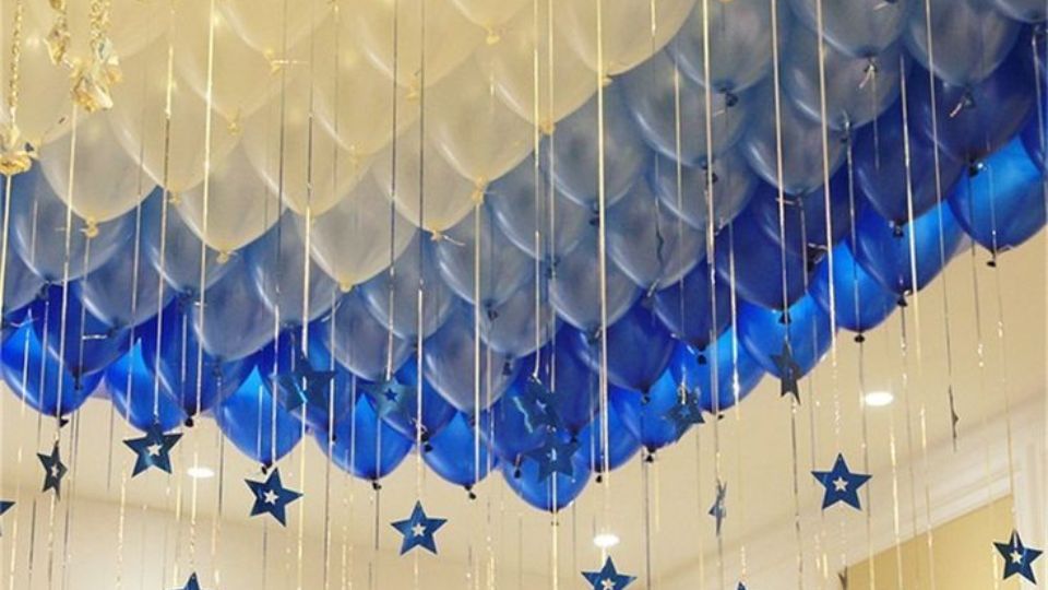 How to Create Balloon Ceiling Decorations Without Helium